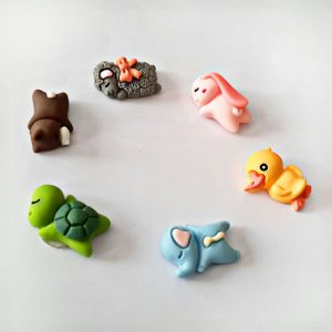 🟡ست عروسک های 6 تایی تزئینی دکوری ، برای ماشین و دکوراسیون