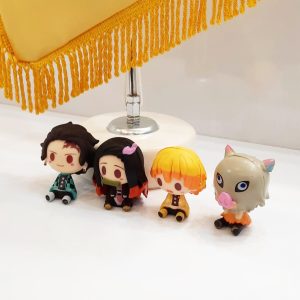 🟡ست 4 تایی فیگورهای فندقی Demon slayer ، با کیفیت بالا